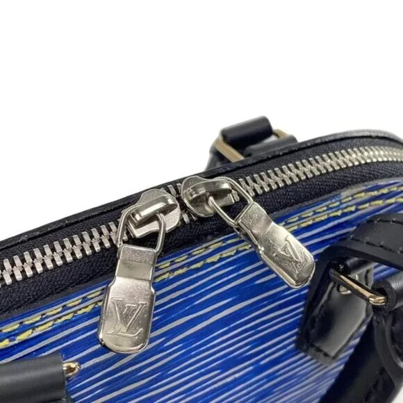 100% Authentic LOUIS VUITTON Nano Alma Epi Denim Handbag 1018-113024 - Picture 10 of 14